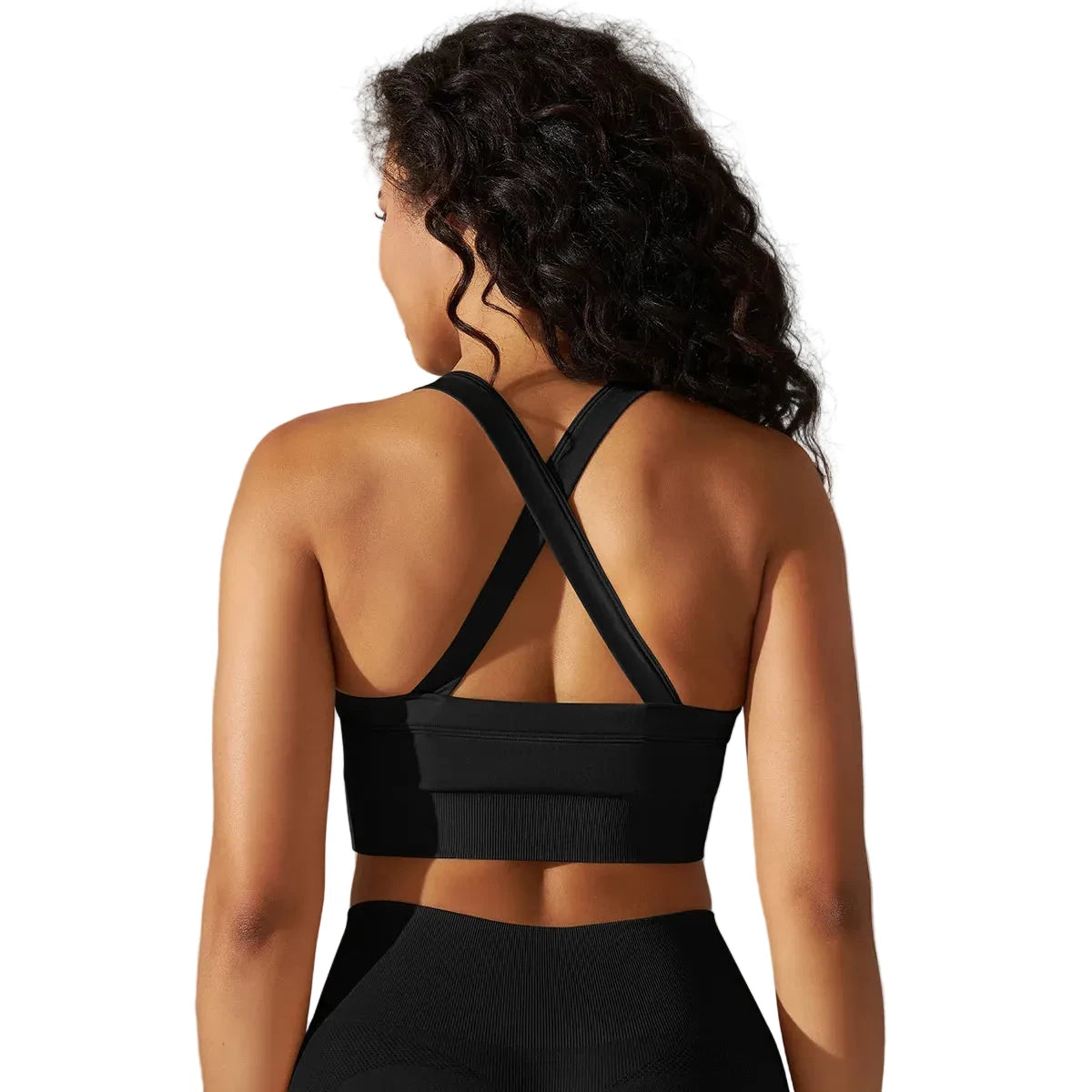 Cross Back Sports Bra Crop Top